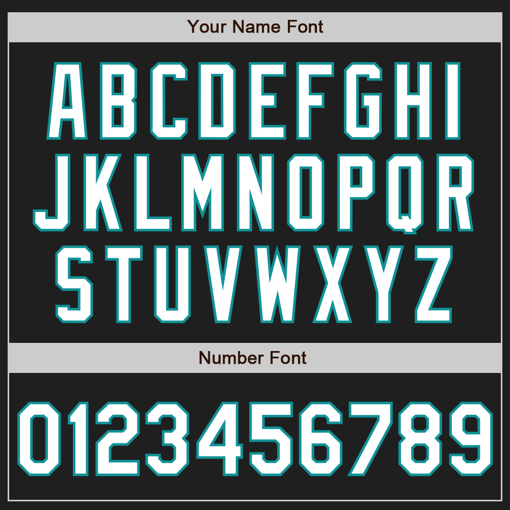Custom Black White-Teal Gradient Classic Vertical Stripe Authentic Baseball Jersey