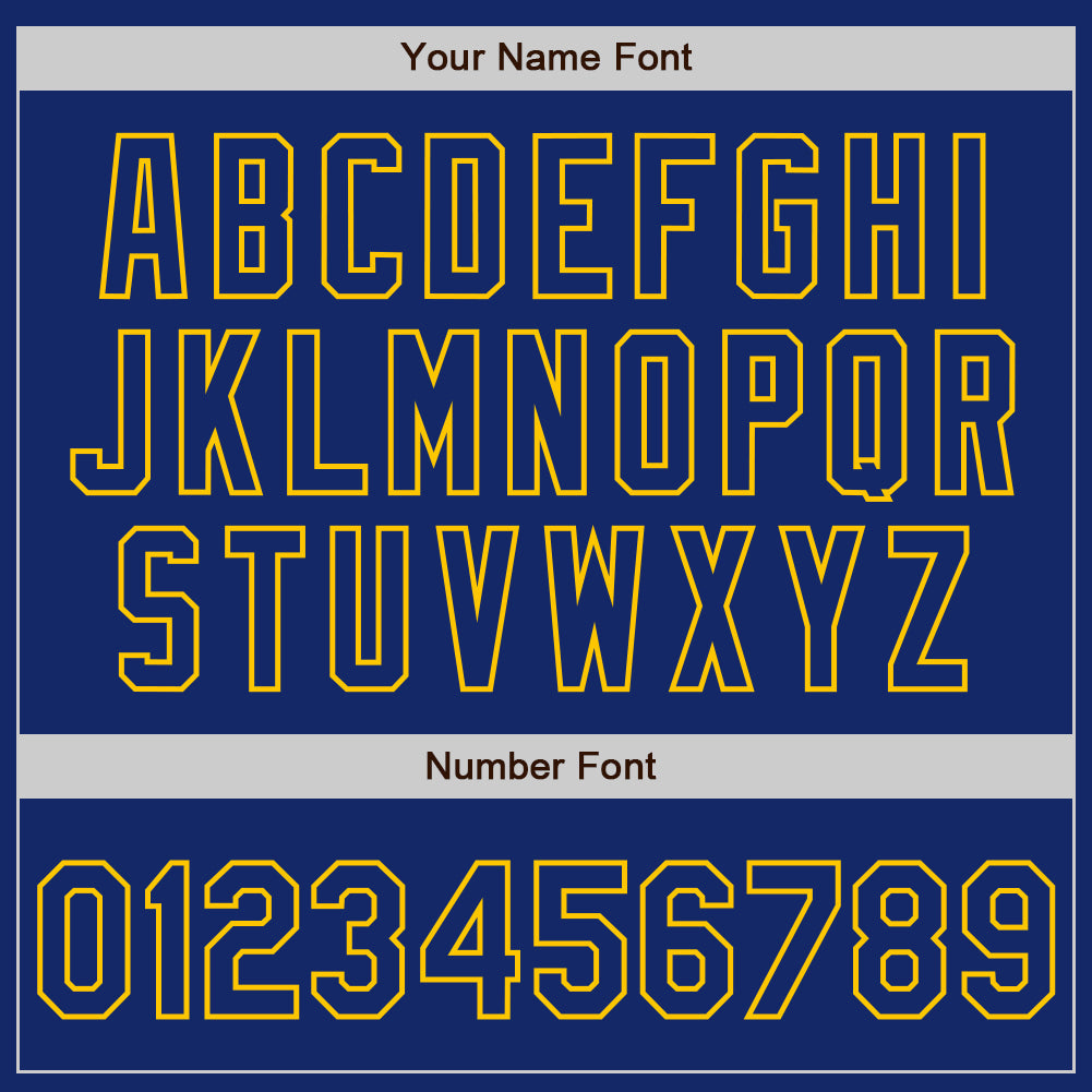 Custom Royal-Yellow Gradient Classic Vertical Stripe Authentic Baseball Jersey