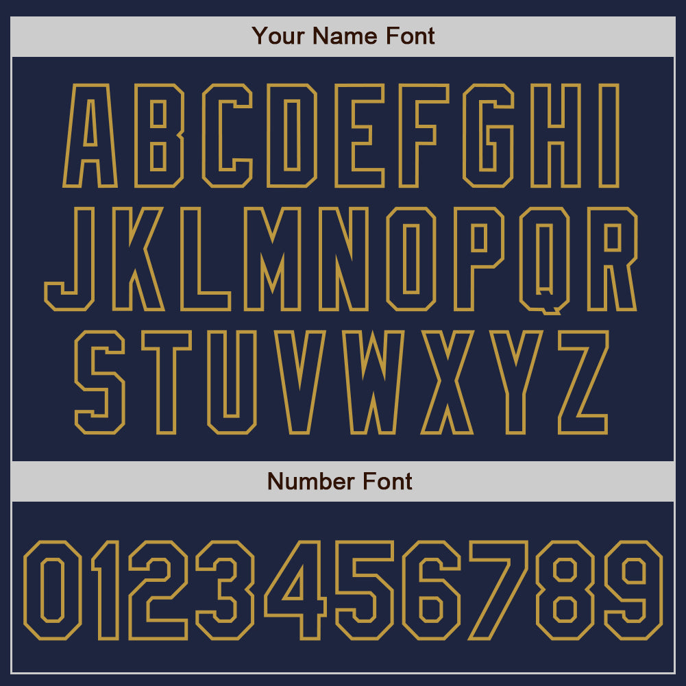 Custom Navy-Old Gold Gradient Classic Vertical Stripe Authentic Baseball Jersey