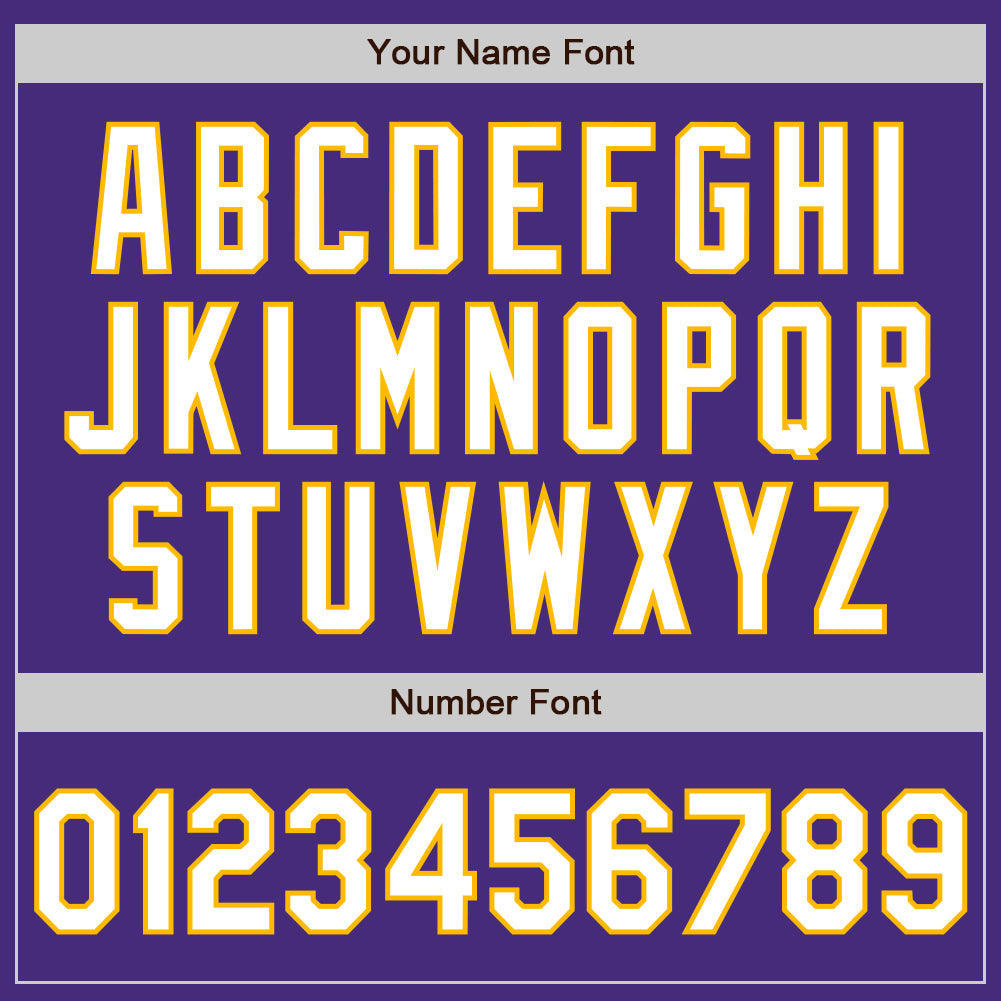 Custom Purple White-Gold Gradient Classic Vertical Stripe Authentic Baseball Jersey