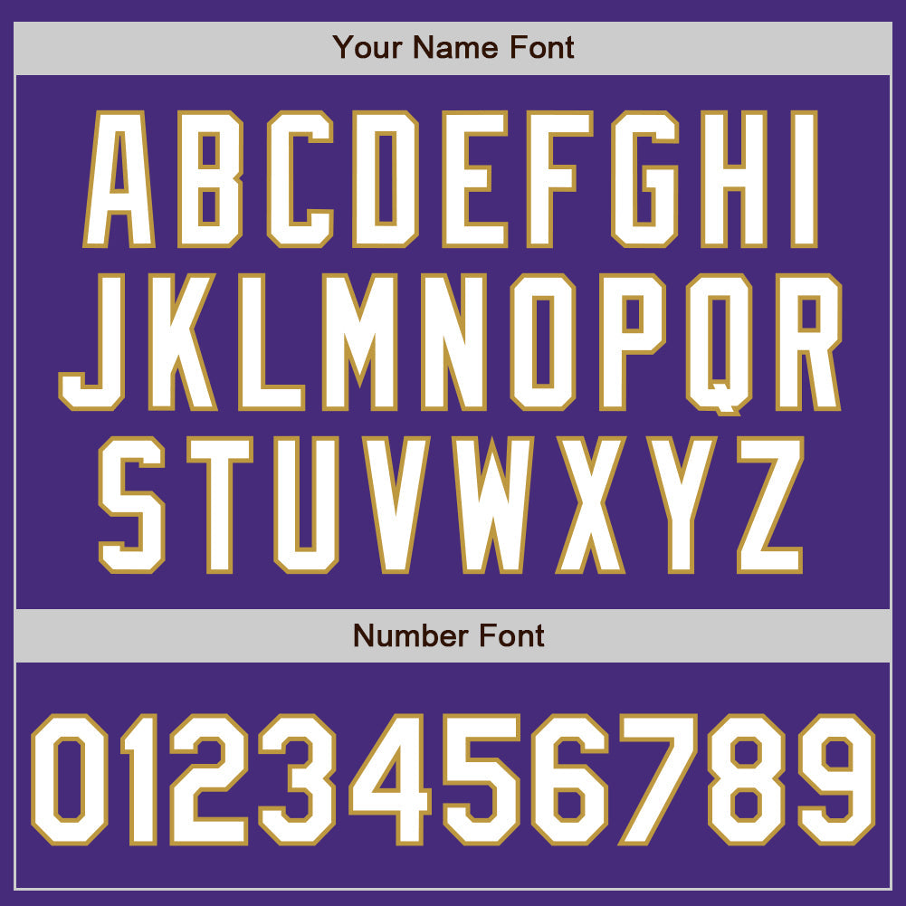 Custom Purple White-Old Gold Gradient Classic Vertical Stripe Authentic Baseball Jersey