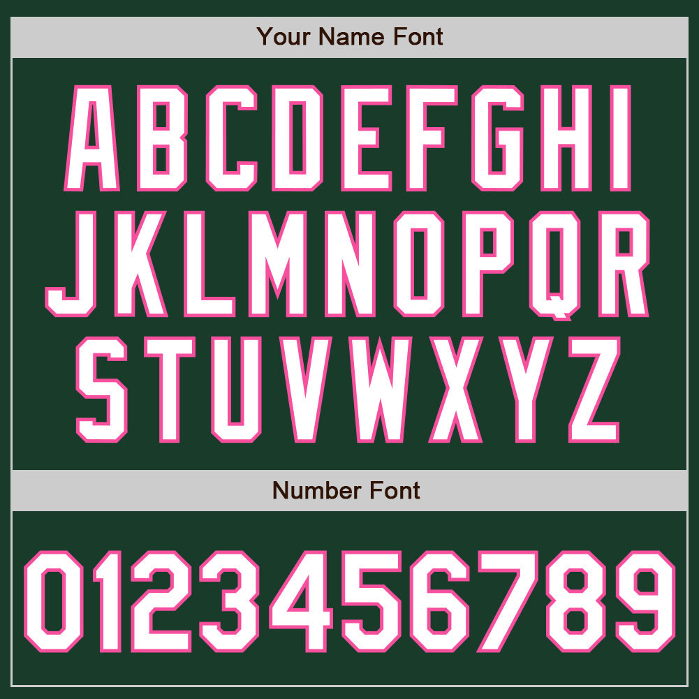 Custom Green White-Pink Gradient Classic Vertical Stripe Authentic Baseball Jersey