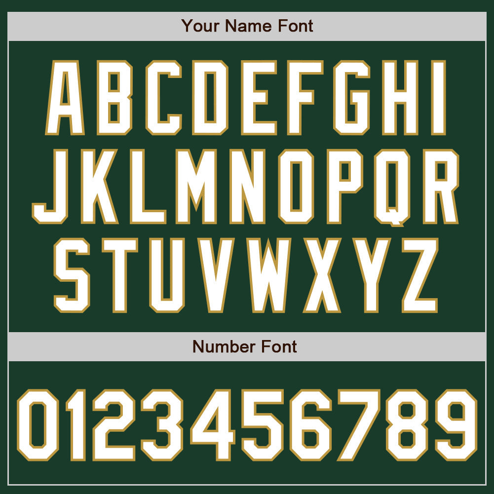 Custom Green White-Old Gold Gradient Classic Vertical Stripe Authentic Baseball Jersey