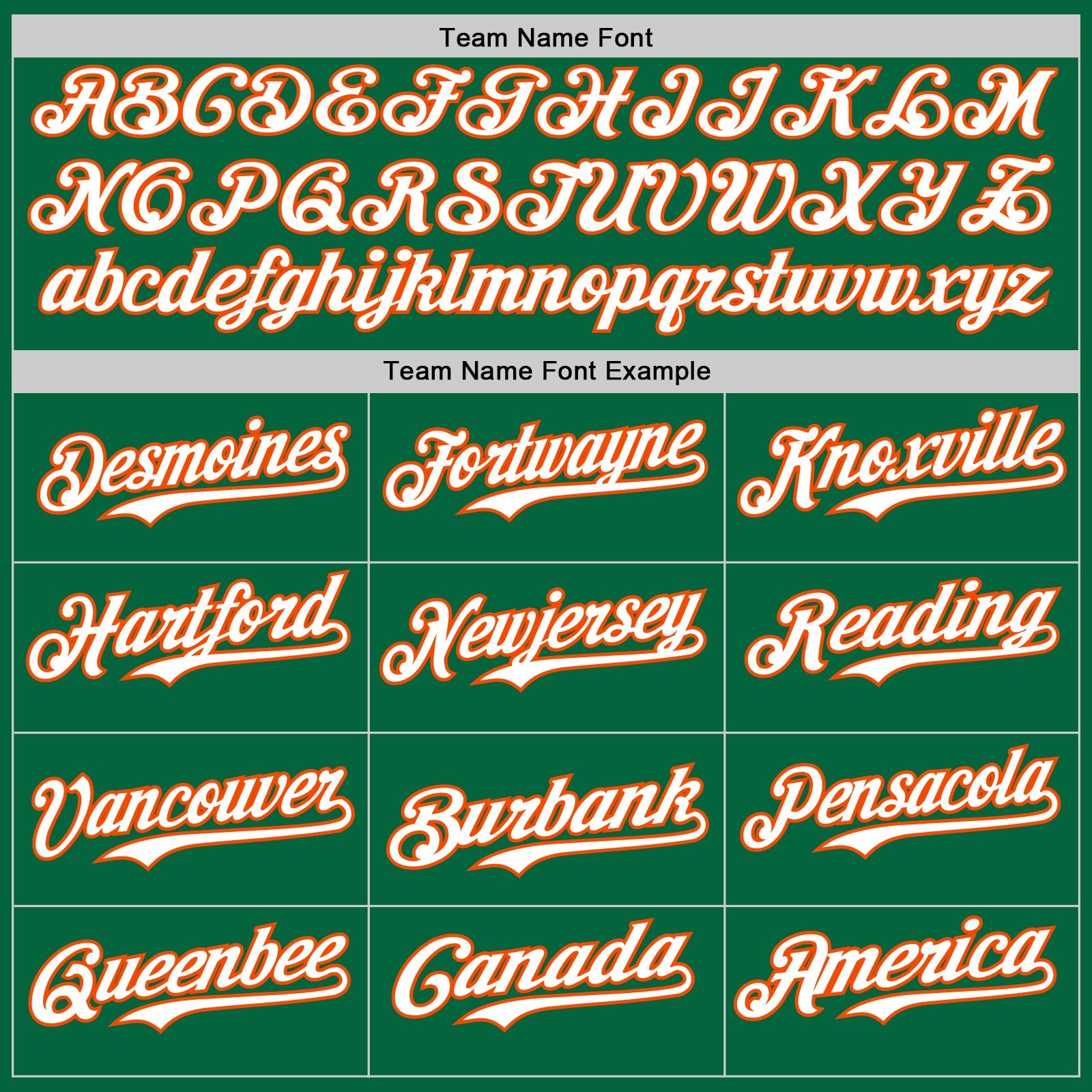 Custom Kelly Green White-Orange Gradient Classic Vertical Stripe Authentic Baseball Jersey