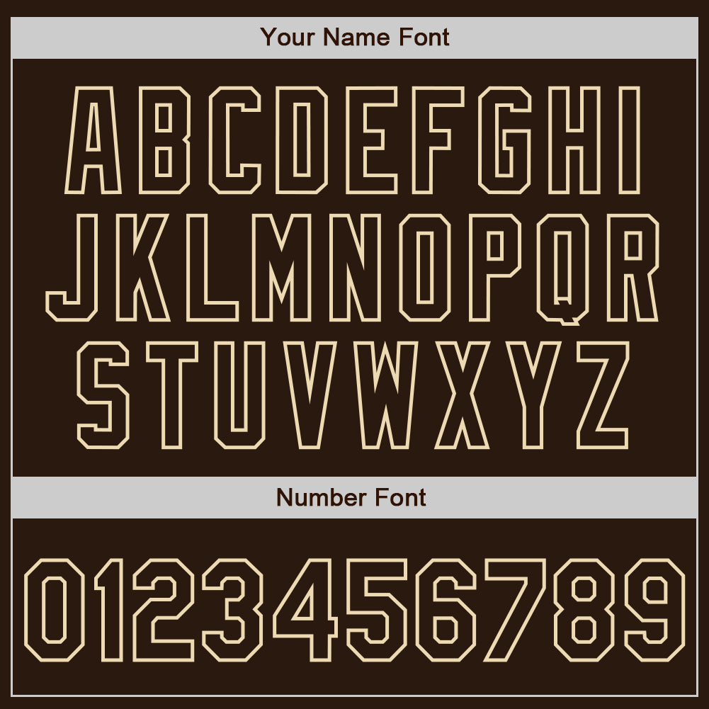 Custom Brown Cream-Cream Gradient Classic Vertical Stripe Authentic Baseball Jersey