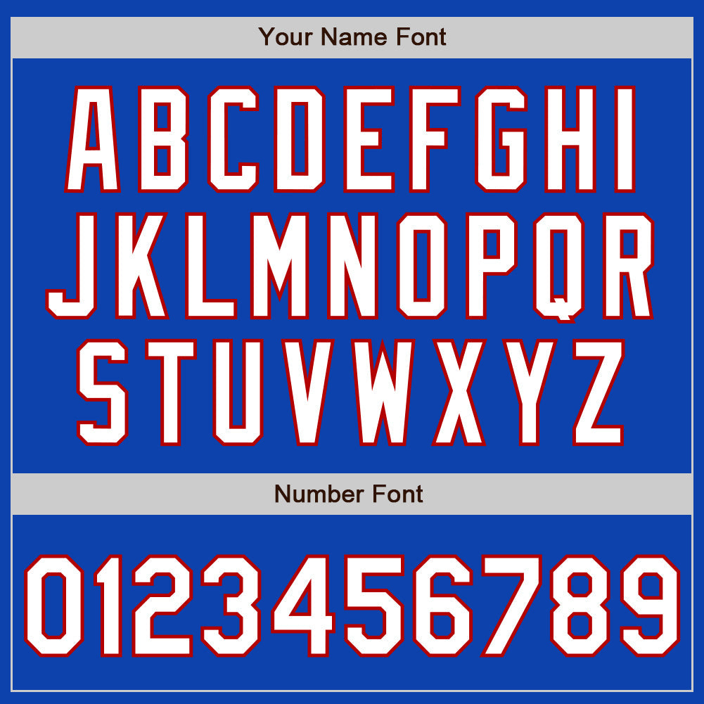 Custom Thunder Blue White-Red Gradient Classic Vertical Stripe Authentic Baseball Jersey