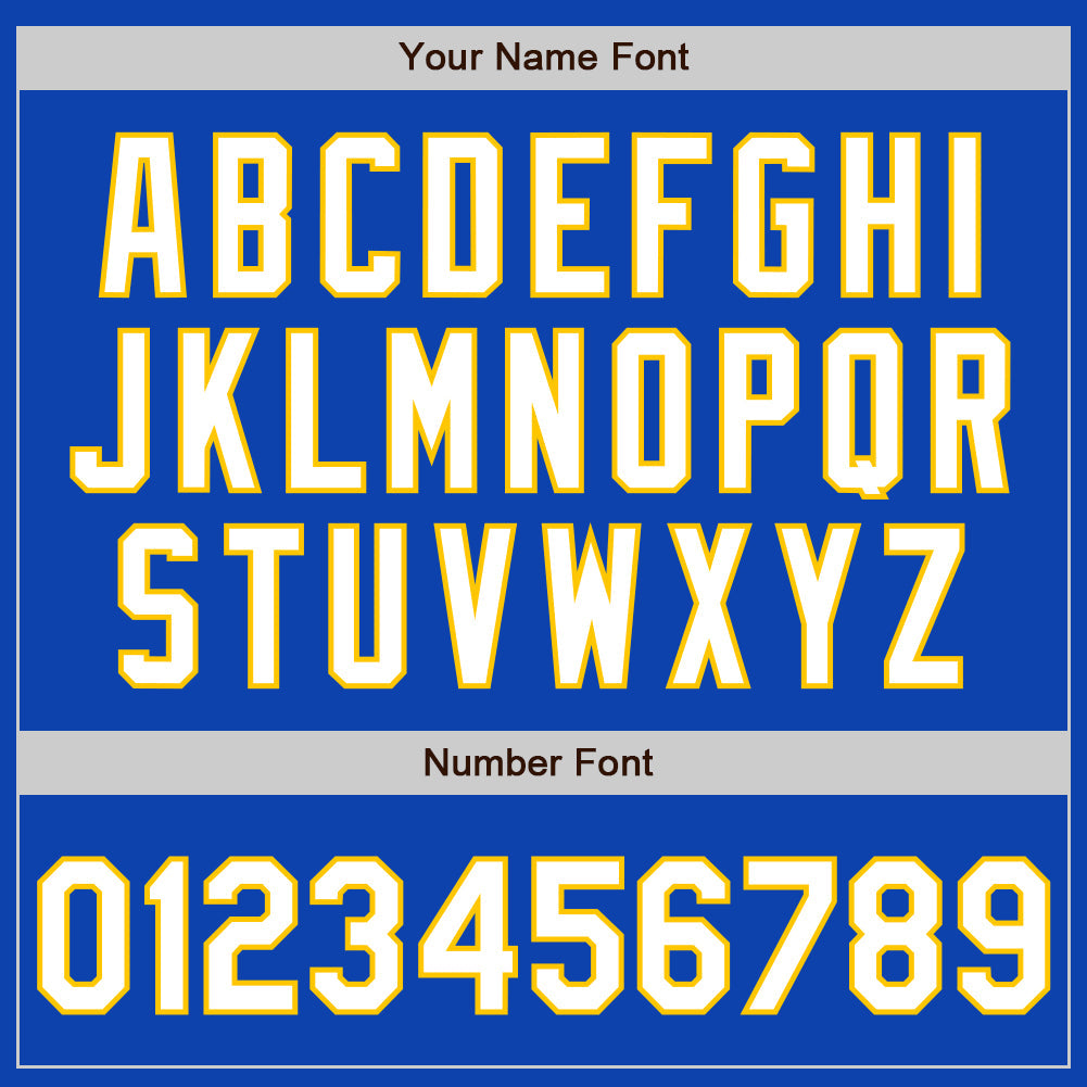 Custom Thunder Blue White-Yellow Gradient Classic Vertical Stripe Authentic Baseball Jersey