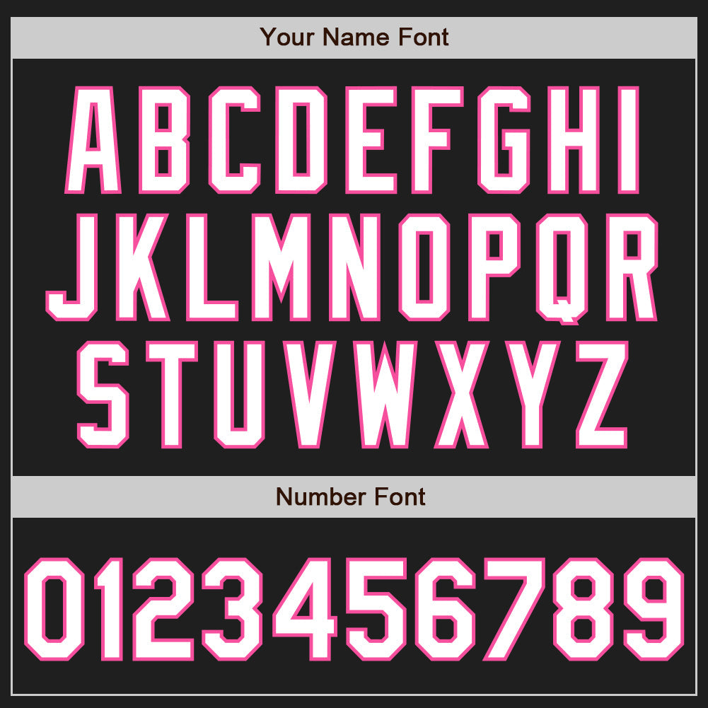 Custom Black White-Pink Classic Vertical Stripe Fluid Liquid Texture Authentic Baseball Jersey