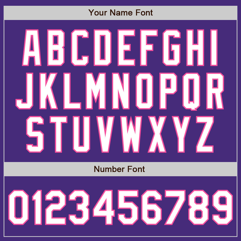 Custom Purple White-Pink Classic Vertical Stripe Fluid Liquid Texture Authentic Baseball Jersey