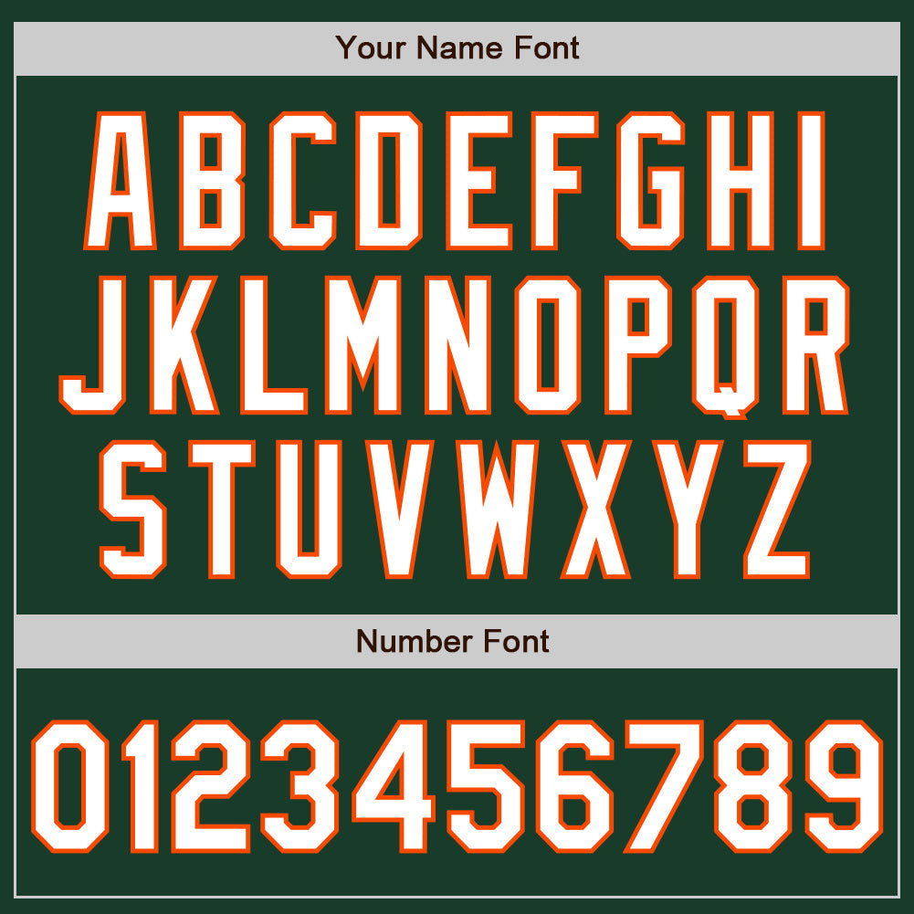 Custom Green White-Orange Classic Vertical Stripe Fluid Liquid Texture Authentic Baseball Jersey