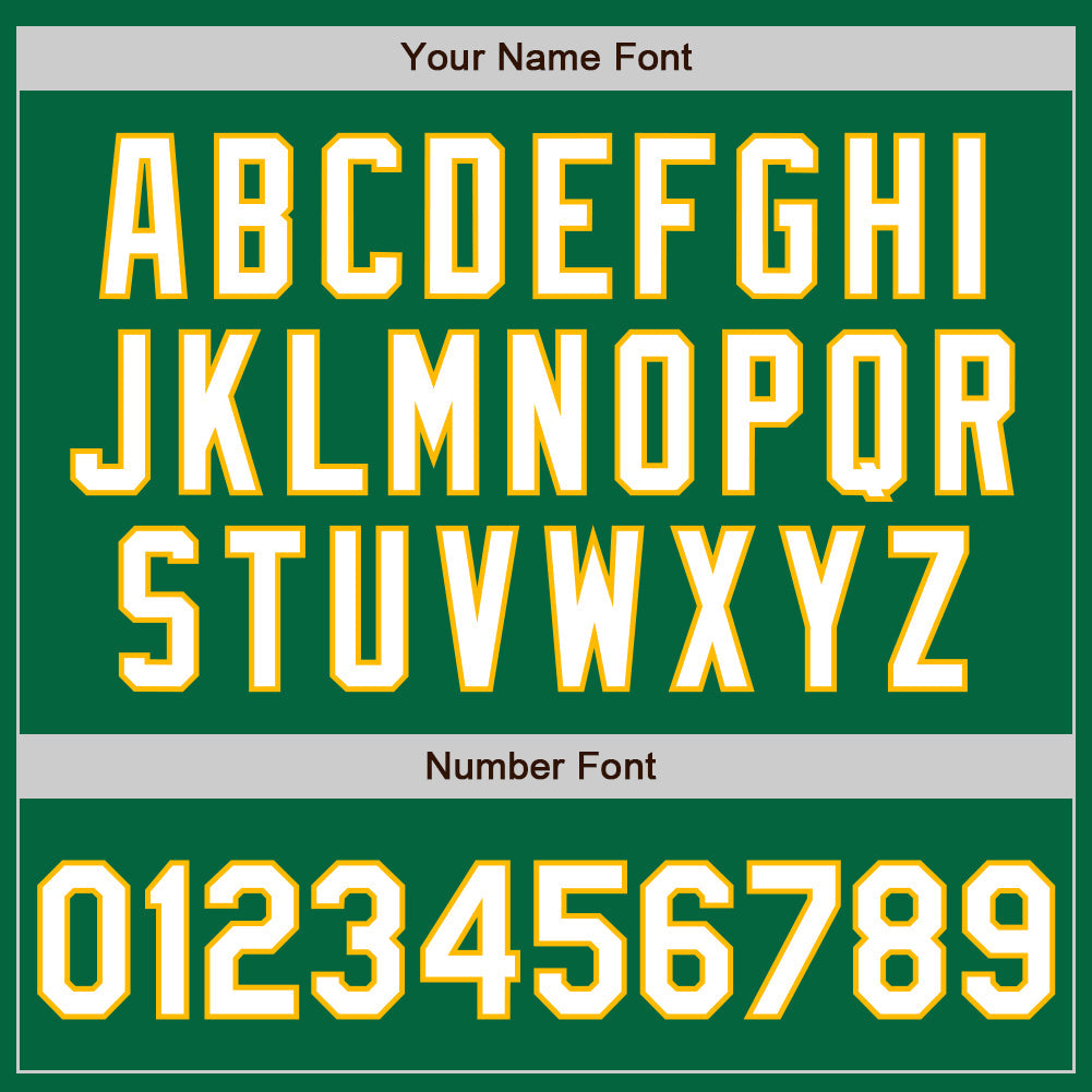 Custom Kelly Green White-Gold Classic Vertical Stripe Fluid Liquid Texture Authentic Baseball Jersey