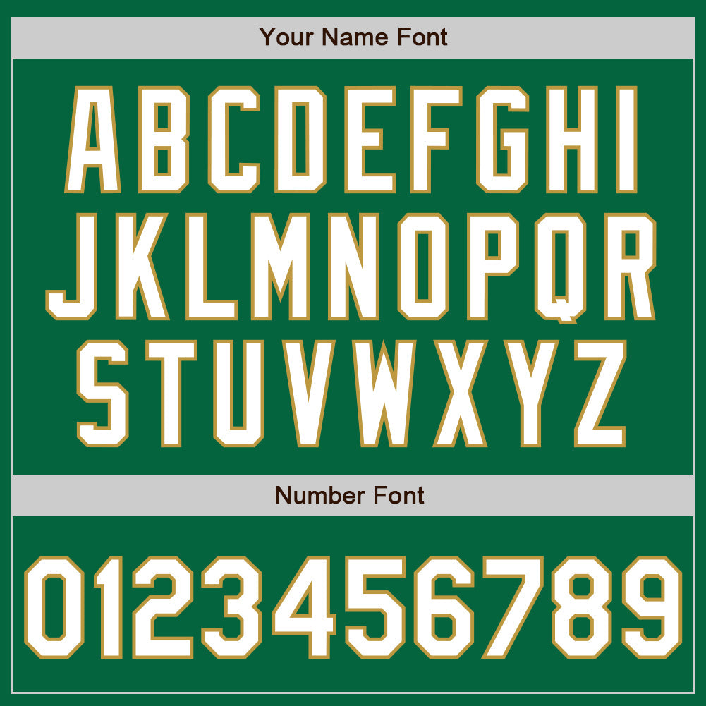 Custom Kelly Green White-Old Gold Classic Vertical Stripe Fluid Liquid Texture Authentic Baseball Jersey