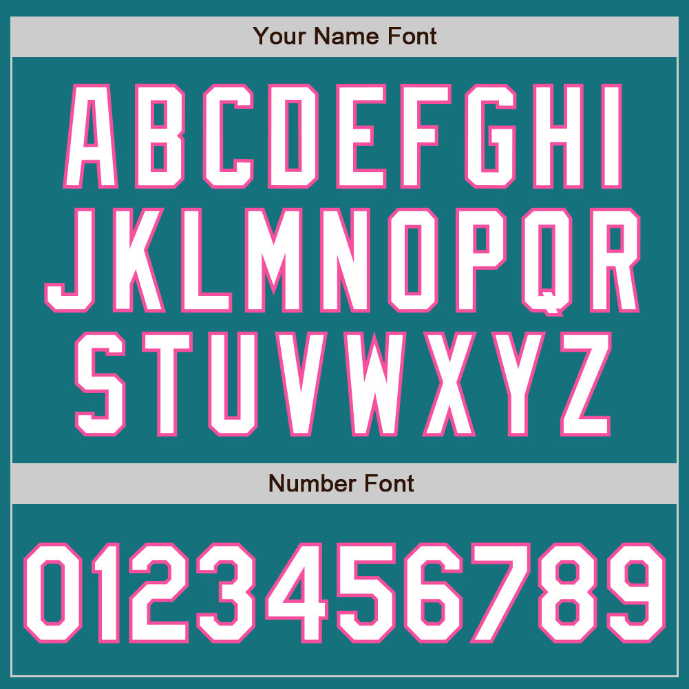 Custom Teal White-Pink Classic Vertical Stripe Fluid Liquid Texture Authentic Baseball Jersey