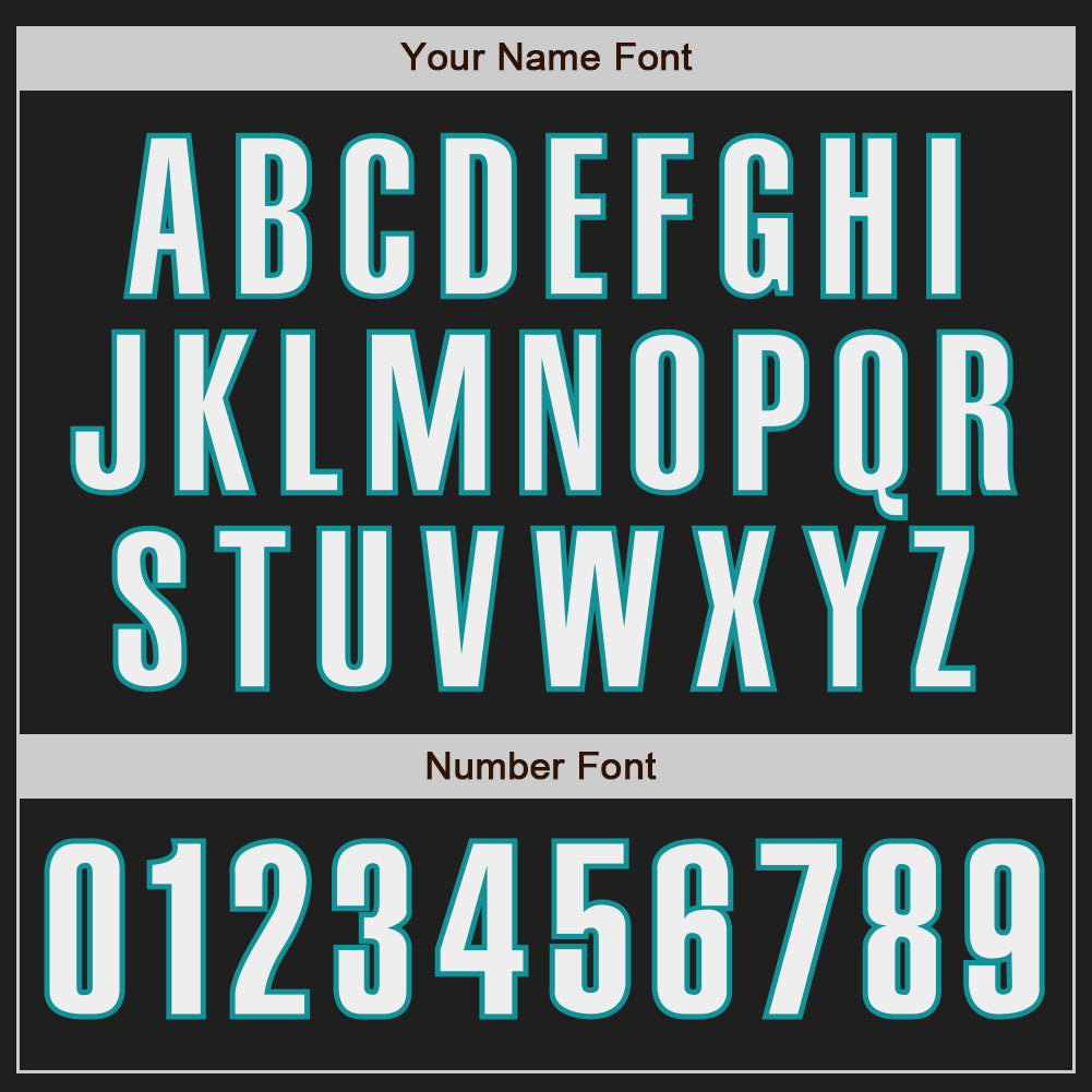 Custom Black White-Teal Classic Color Block Side Panel Stripe Authentic Baseball Jersey