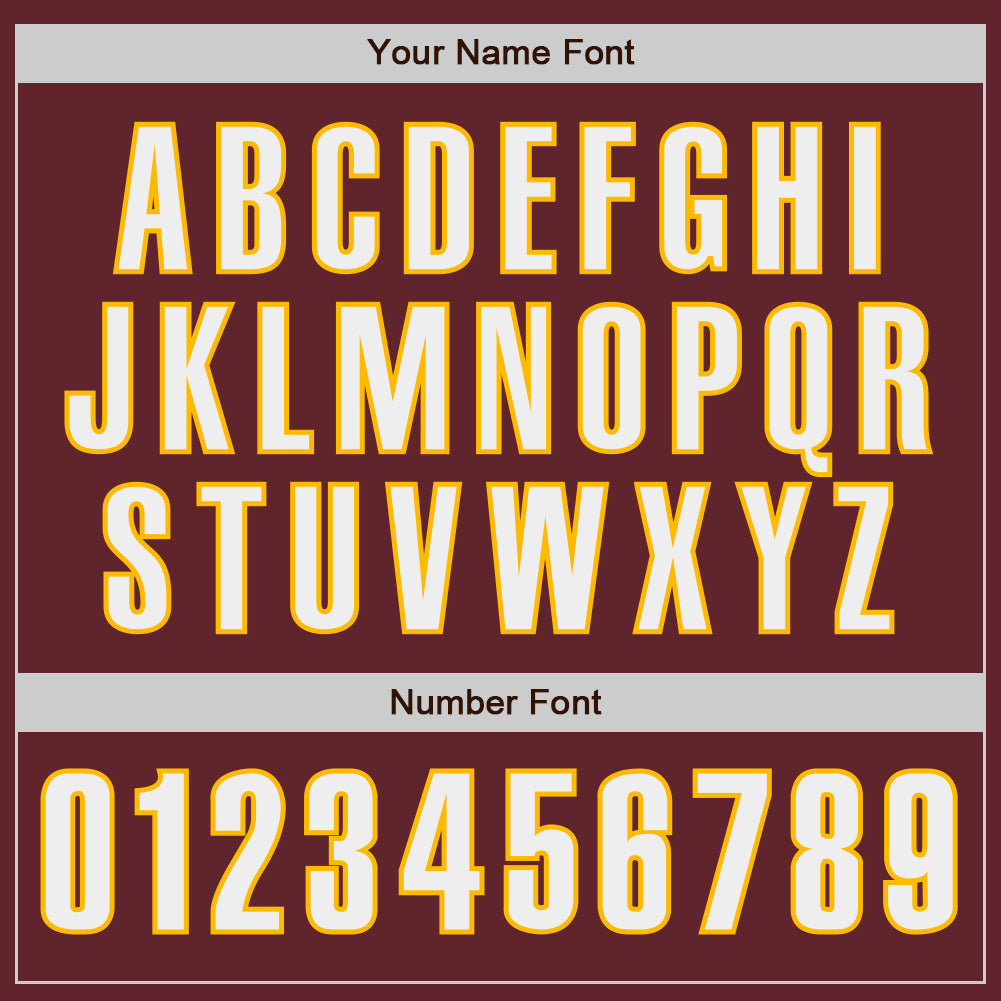 Custom Burgundy White-Gold Classic Color Block Side Panel Stripe Authentic Baseball Jersey