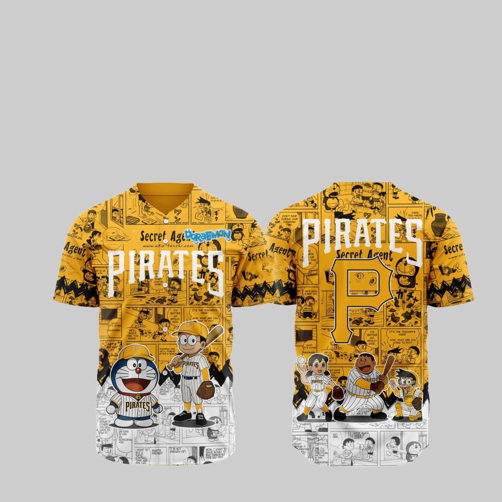 Pirates Doraemon Jersey 2025 - Grishko.com T-Shirts, Hoodie, Sweatshirt | WearSparks.com