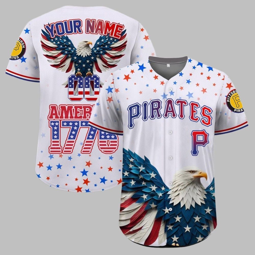 Pirates Independence Day Baseball Jersey 2025 - Grishko.com T-Shirts, Hoodie, Sweatshirt | WearSparks.com (Image 1)