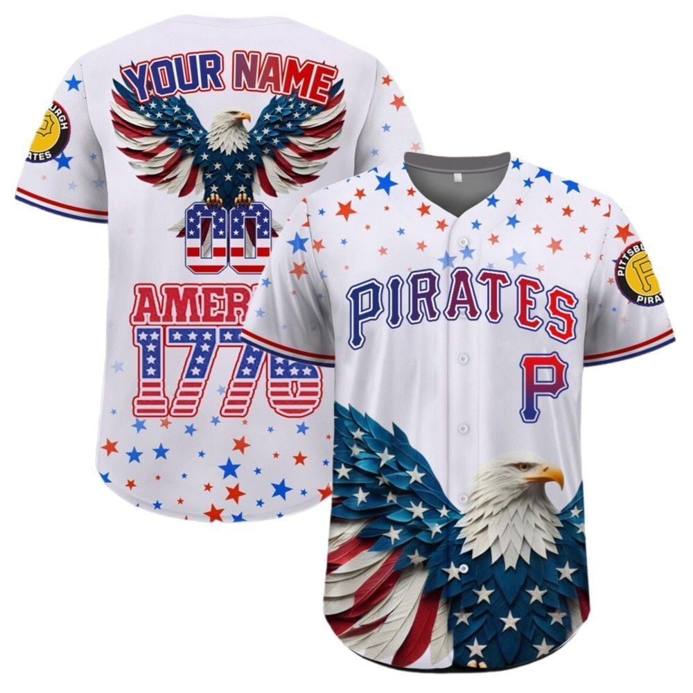 Pirates Independence Day Baseball Jersey 2025 - Grishko.com T-Shirts, Hoodie, Sweatshirt | WearSparks.com (Image 2)