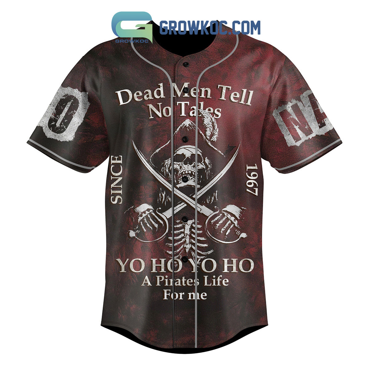 Pirates of the Caribbean Dead Men Tell No Tales Personalized Baseball Jersey