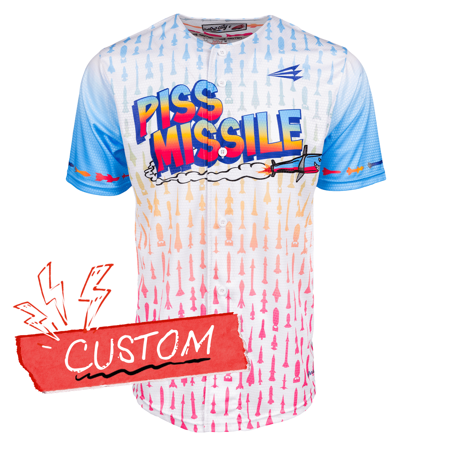 Piss Missile Lifestyle Baseball Jersey *CUSTOM*