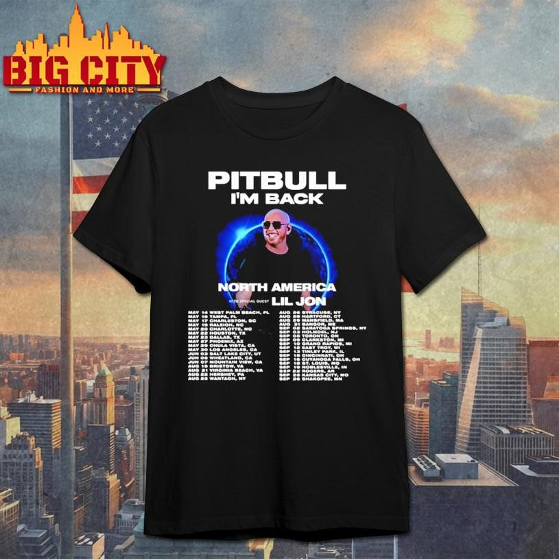 Pitbull Im Back North America Tour Shirt