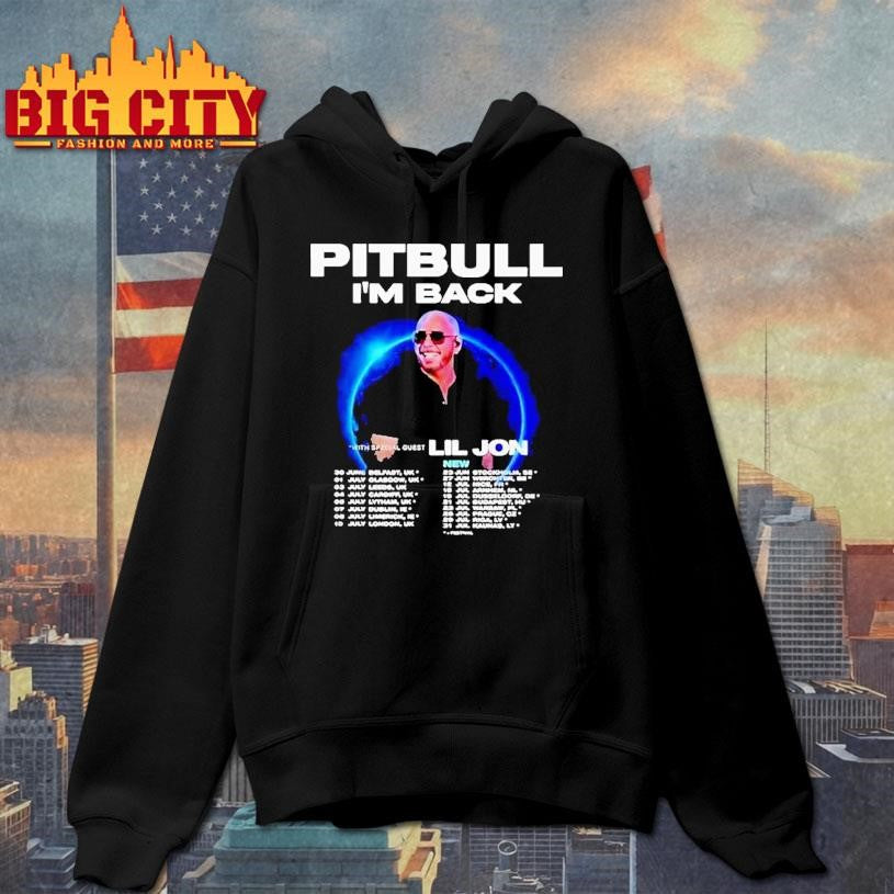 Pitbull I’m Back Tour 2026 Dates Shirt