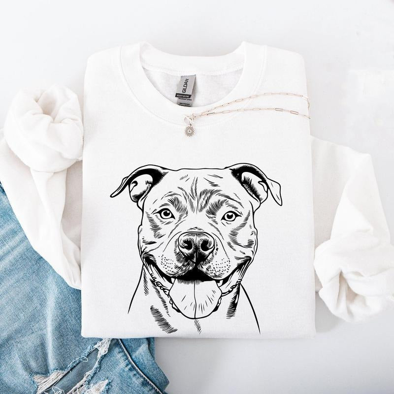 Pitbull, Pet, Dog Breed Sweatshirt, Crew Neck, Women's, Crewneck T-Shirts, Hoodie | WearSparks.com