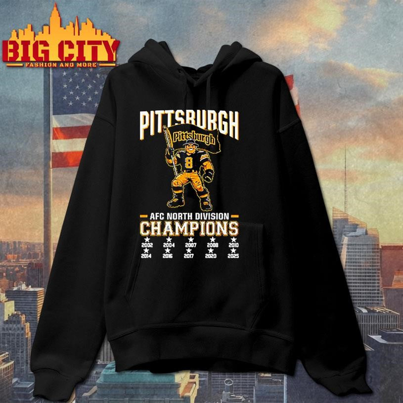 Pittsburgh Football 2025 AFC North Division Champs Macos shirt