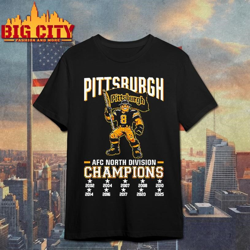 Pittsburgh Football 2025 AFC North Division Champs Macos shirt