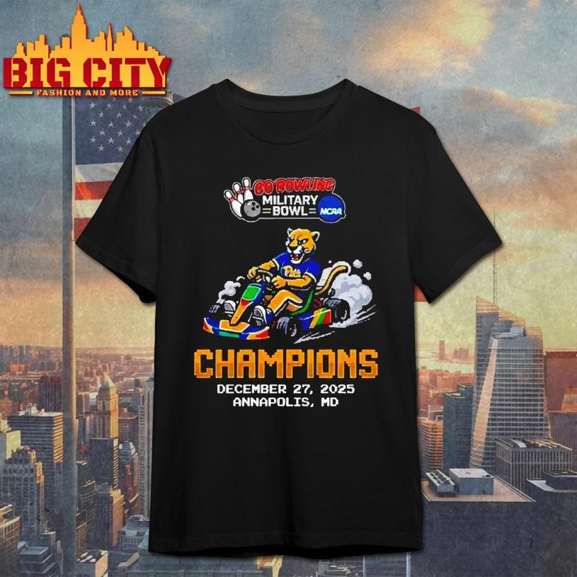 Pittsburgh Panthers Go Bowling Military Bowl Champions 2025 Shirt