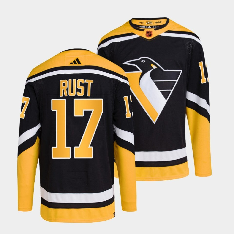 Pittsburgh Penguins #17 bryan-rust-black-2022reverse-retro-2.0-authentic-primegreen-jersey