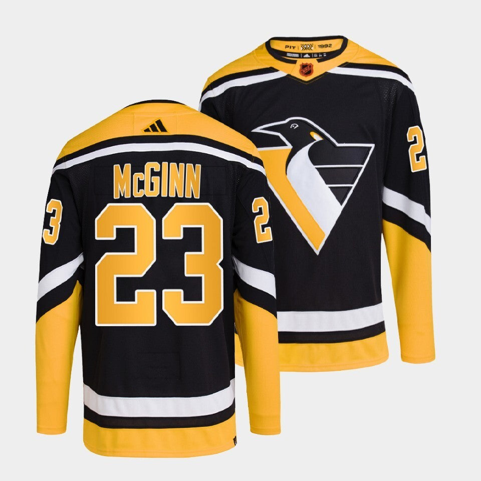 Pittsburgh Penguins #23 brock-mcginn-black-2022reverse-retro-2.0-authentic-primegreen-jersey