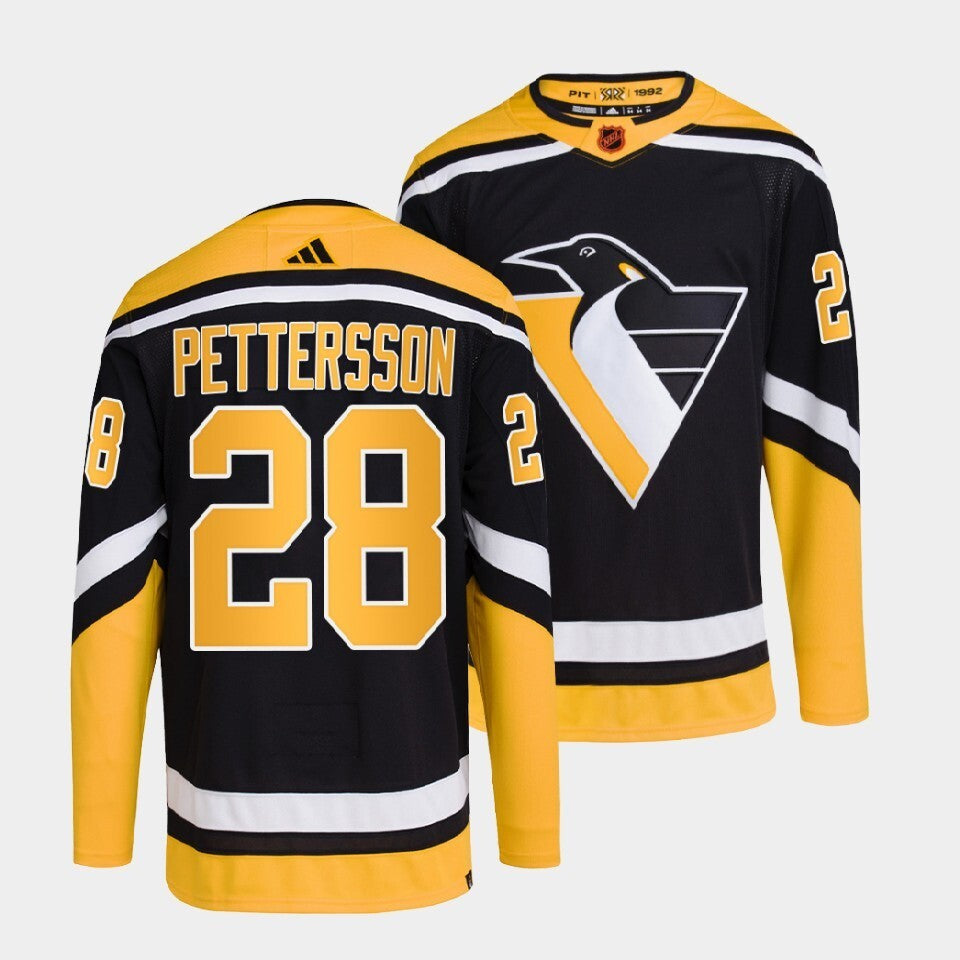 Pittsburgh Penguins #28 marcus-pettersson-black-2022reverse-retro-2.0-authentic-primegreen-jersey