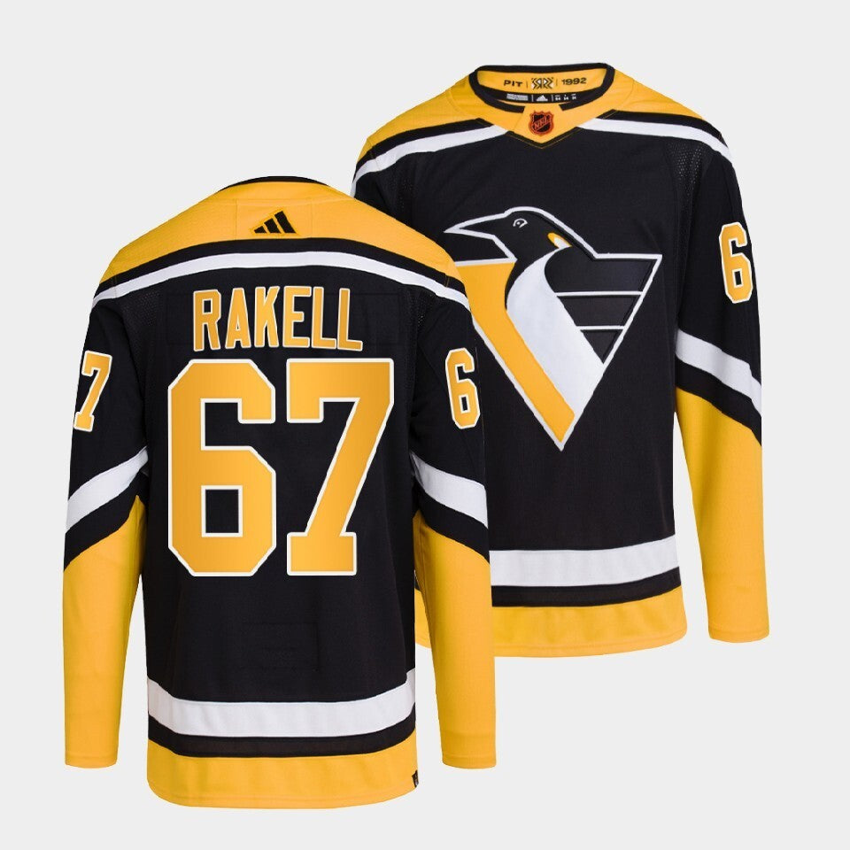 Pittsburgh Penguins #67 rickard-rakell-black-2022reverse-retro-2.0-authentic-primegreen-jersey