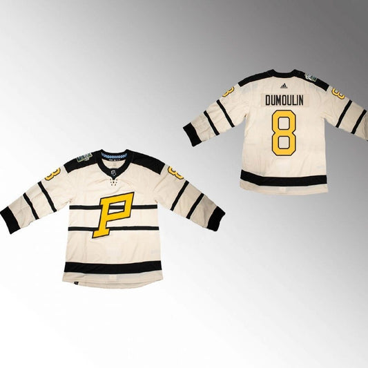 Pittsburgh Penguins #8 Brian Dumoulin 2023 Winter Classic Primegreen Cream Jersey