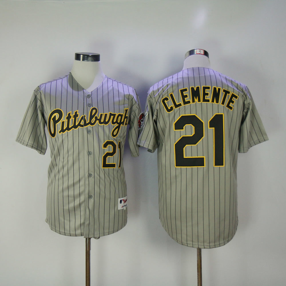Pittsburgh Pirates #21 Pirates 21 Gray Black Inverted