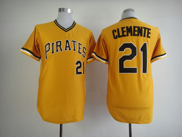 Pittsburgh Pirates #21 Pirates 21 Yellow Retro Style 1