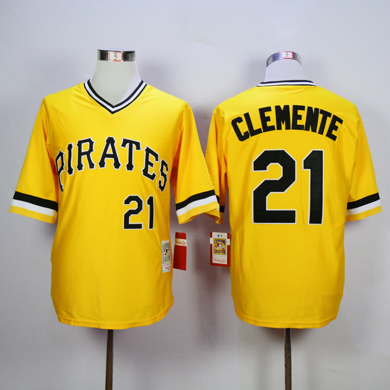 Pittsburgh Pirates #21 Pirates 21 Yellow Retro Style 2