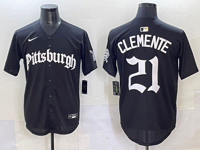 Pittsburgh Pirates #21 Roberto Clemente Pirates 5 Collaboration Style 2