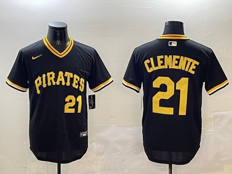 Pittsburgh Pirates #21 Roberto Clemente Pirates Retro Adult Style 4