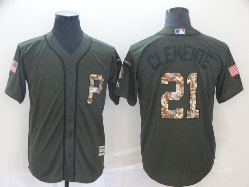 Pittsburgh Pirates #21 Roberto Clemente Style 12