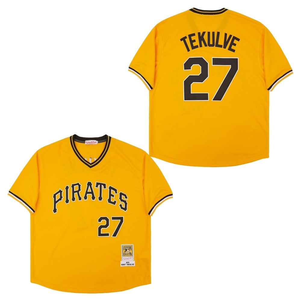 Pittsburgh Pirates #27 Kent Tekulve Pirates 27 # Yellow Retro