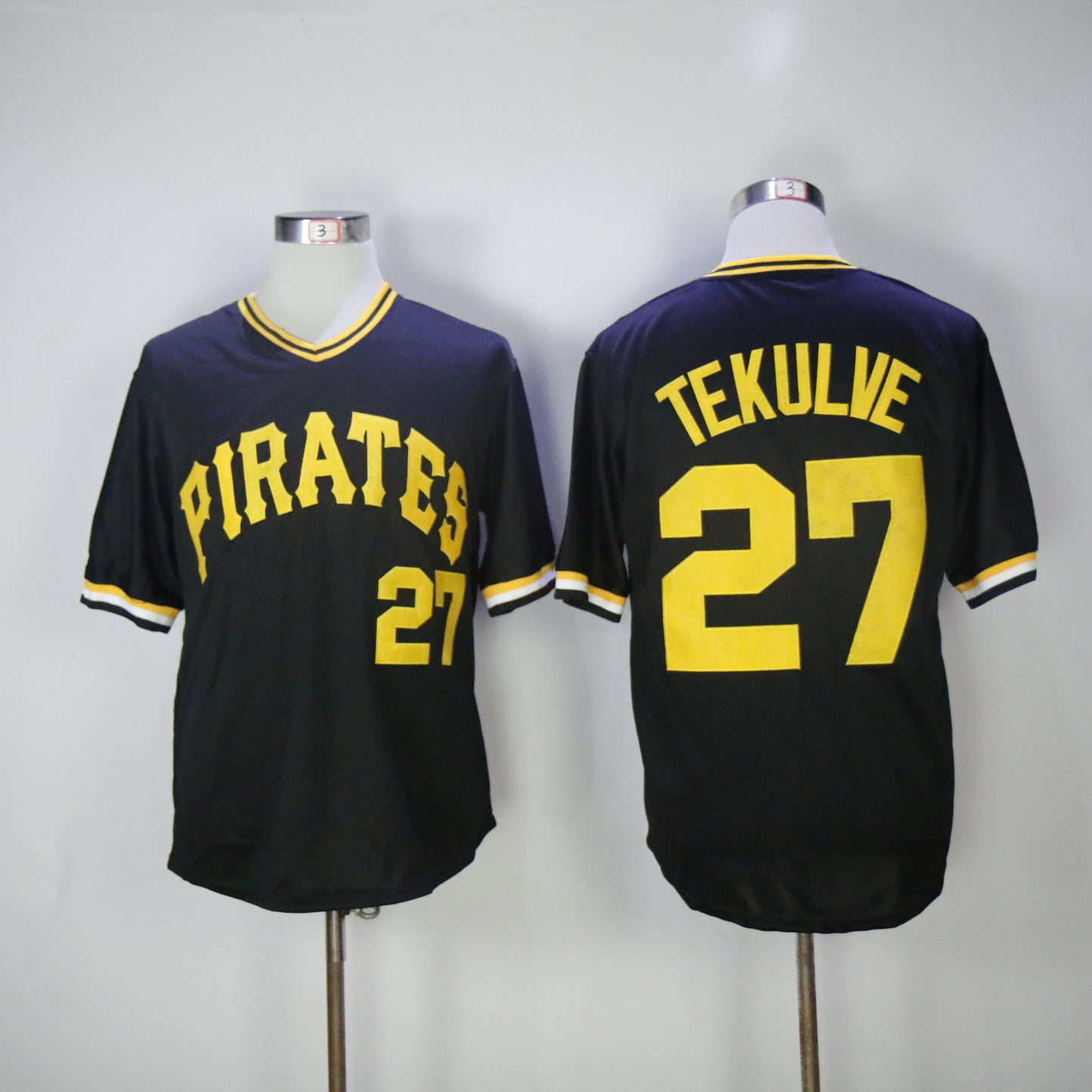Pittsburgh Pirates #27 Pirates 27 Black Retro Style 2