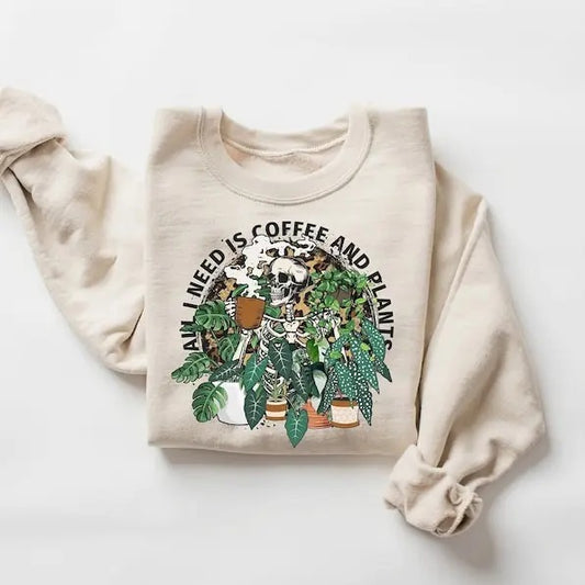 Plant Mom Sweatshirt, Mom Crewneck, Crazy Plant Lady Shirt, Plant Lover Gift Sweater, Cozy Sweater for Houseplant Lover,...