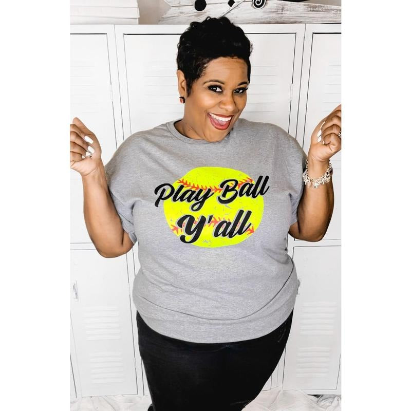 Play Ball Y'all Softball T-Shirt Hoodie, Sweatshirt | WearSparks.com