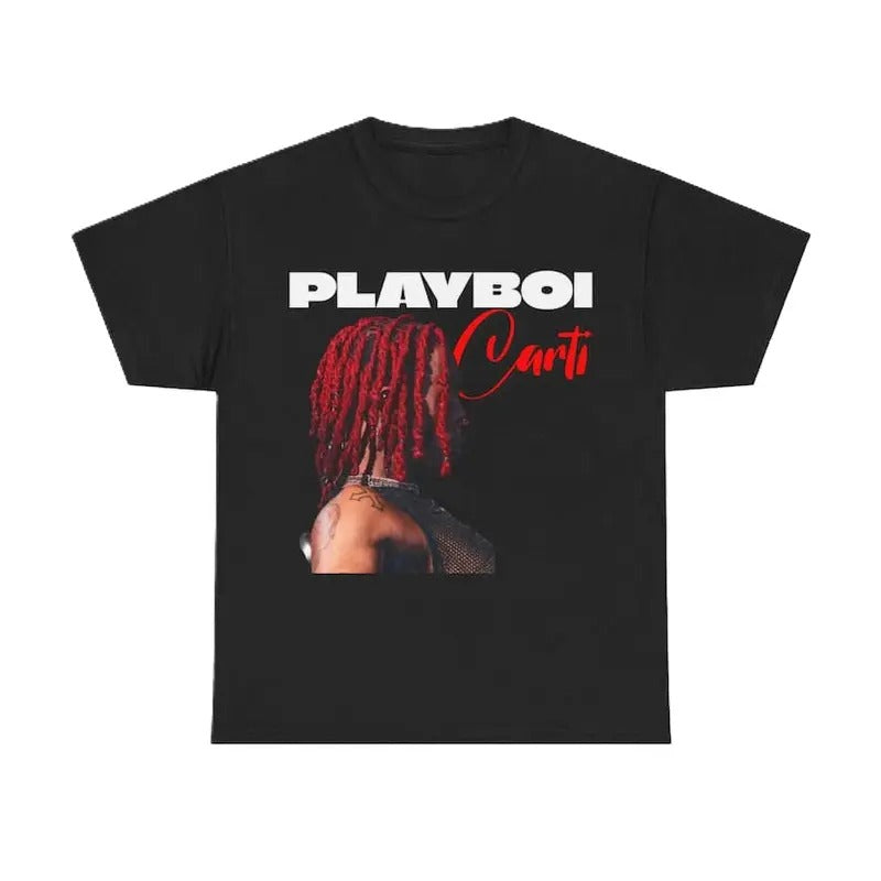 Playboi Carti T-Shirt, Cash Carti, Rapper Merch, Graphic Tee, Concert Merch, Unisex Cotton Tee, Streetwear Fashion,...