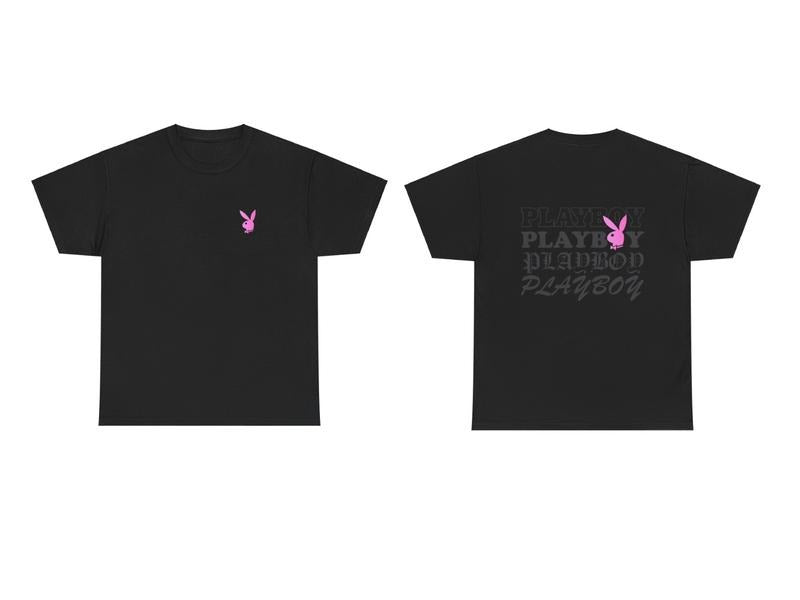 Playboi Graphic Tee, Stylish Bunny Logo Print, Casual Unisex T-Shirt, Hip Hop Streetwear, Gift for Him and Her, Sizes S...