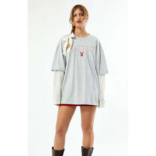 Playboy Women's By PacSun Double Layered T-Shirt Hoodie, Sweatshirt | WearSparks.com