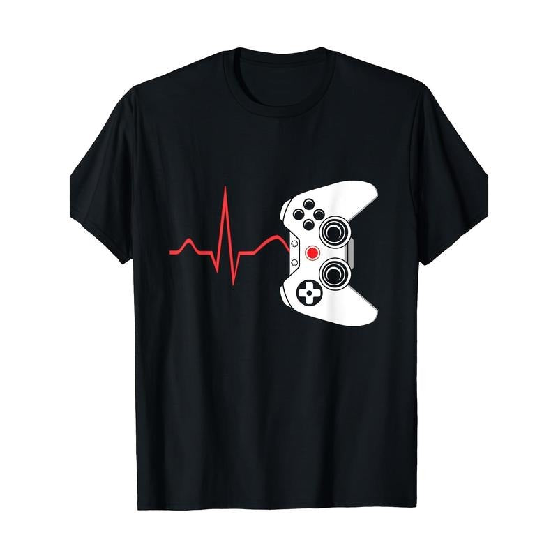 Player heartbeat video game 100% cotton T-shirt Made in USA Hoodie, Sweatshirt | WearSparks.com