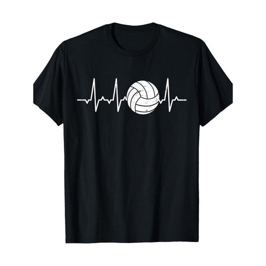 Playful Print, Men's Volleyball Heartbeat Graphic Tee